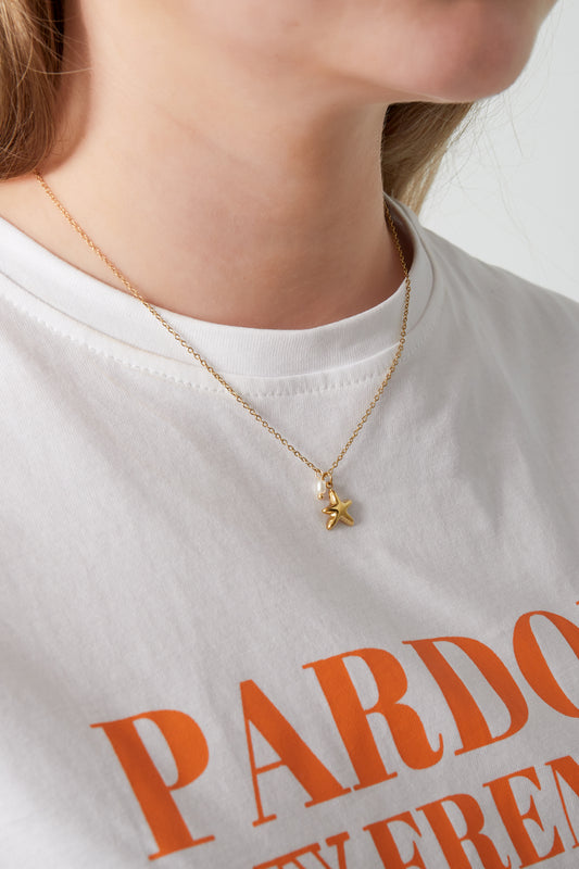 Seestern-Tropfen-Halskette