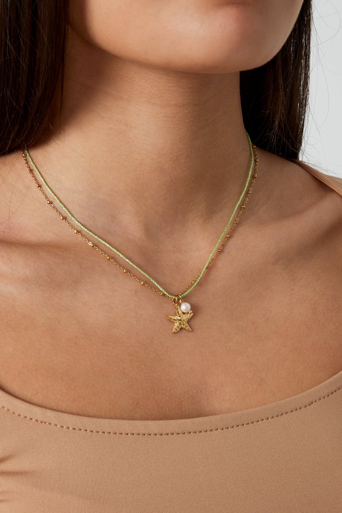 Seestern-Perle-Halskette